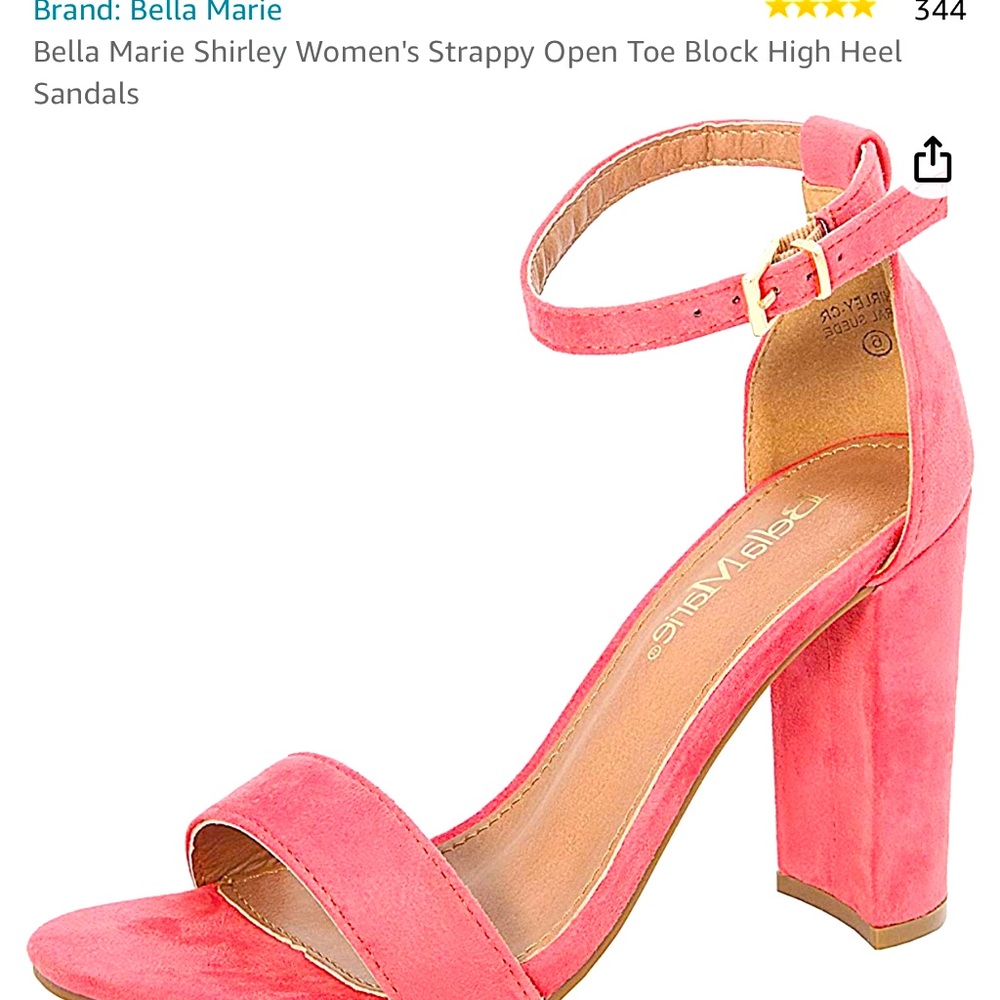 BELLA MARIE CORAL HEELS